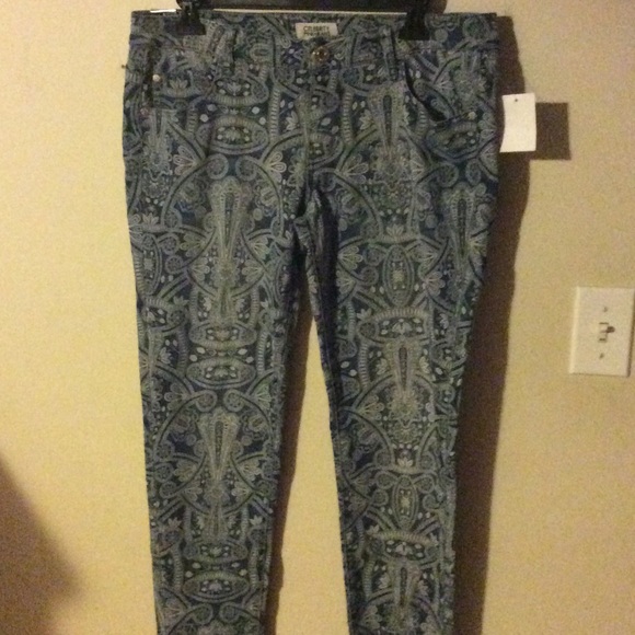 Paisley print jeans