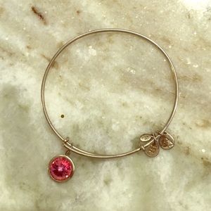 Libra birthstone Alex and Ani bracelet - silver