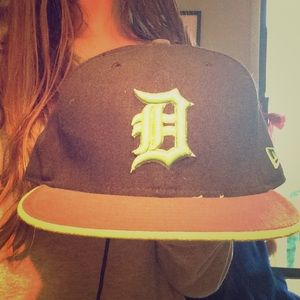 Green Detroit hat