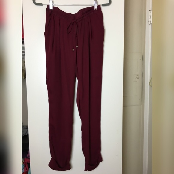 Drawstring fashion pants