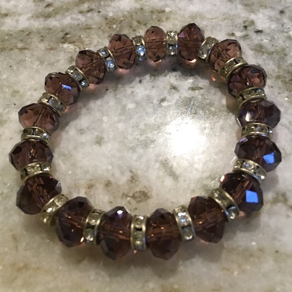 Purple gem bracelet