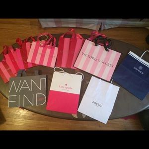 13 shopping bags total