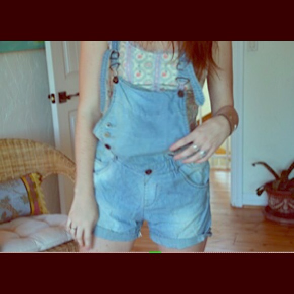 Zara Classic Denim Overalls