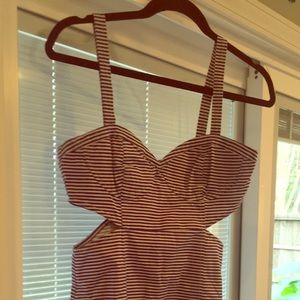 Blue & white Striped dress for summer