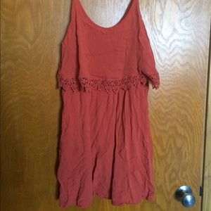 Salmon Colored Flowy Dress