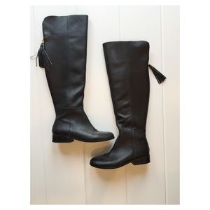 H by Halston black boots