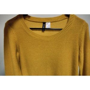 H&M yellow sweater