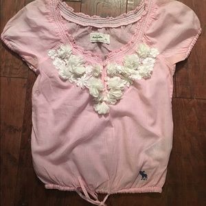 Pink Abercrombie crop top