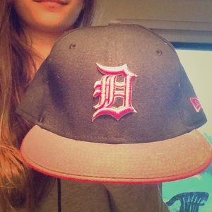 Red Detroit hat