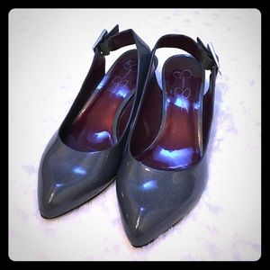 Jessica Simpson charcoal short heel