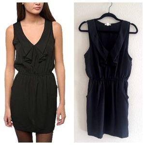 UO Silence & Noise Ruffled Silky Dress