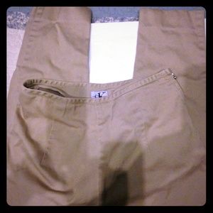 Calvin Klein high rise skinny khakis