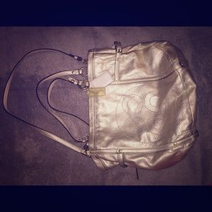 Gold Coach Audrey Leather tote. Nwot