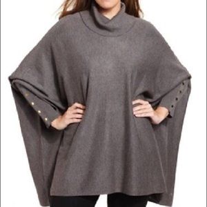 Alfani Turtleneck Dolman Poncho Sweater