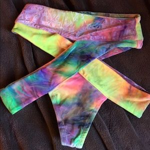 Littleblack diamond bubble tie dye kiki bottoms
