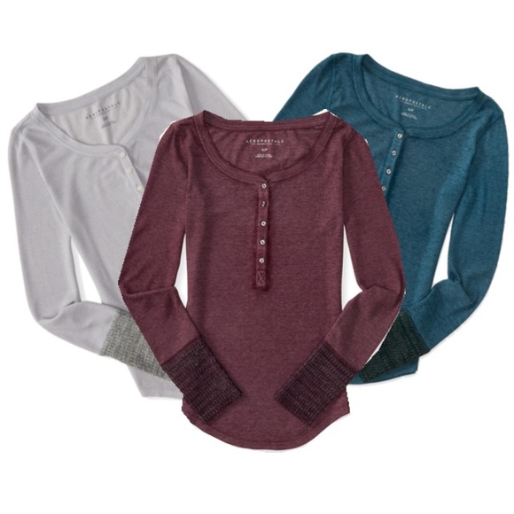 Maroon Henley