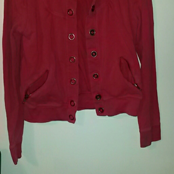 Red Bomber Like Jacket - Picture 2 of 3