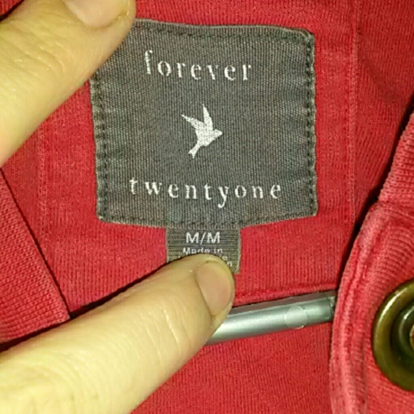 Red Bomber Like Jacket - Picture 3 of 3