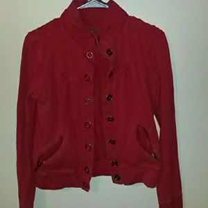 Red Bomber Like Jacket
