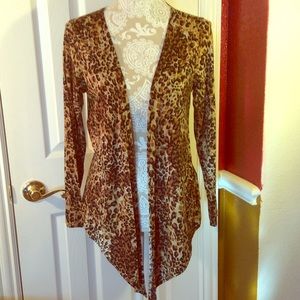 ⛵️Sale🌺Leopardprint cardi  natural Browns