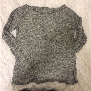 Ann Taylor gray long sleeve shirt