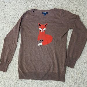 Old Navy fox sweater