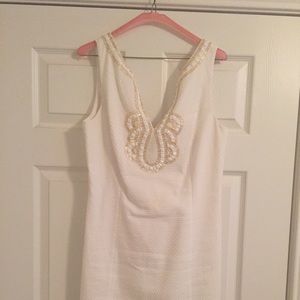 White beaded Lilly Pulitzer dress