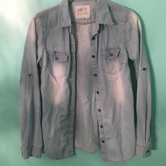 Jean button down