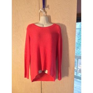 🚫SOLD🚫H&M Coral/Pink High-Low Sweater