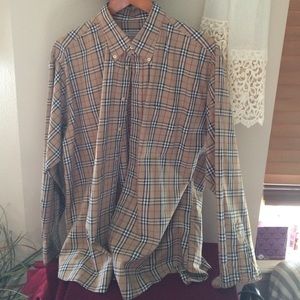 Burberry London men's XL haymarket check shirt