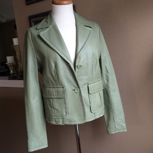 Wilsons Leather Olive Green Jacket/Blazer