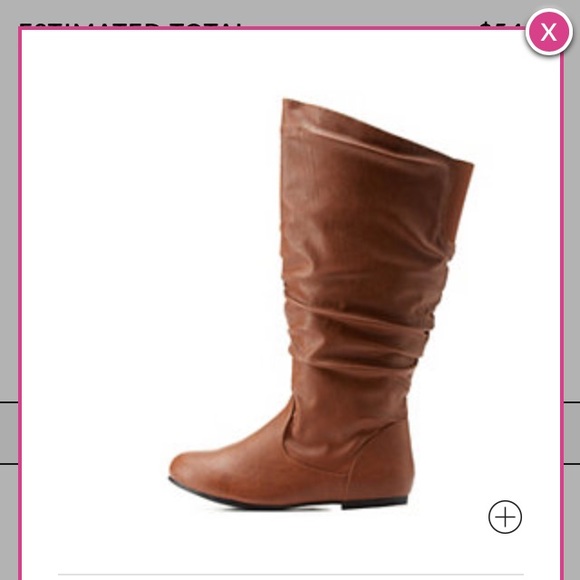 ROCKY Cognac Distressed Wide Calf Knee-High Moto Women Cognac wide calf boot