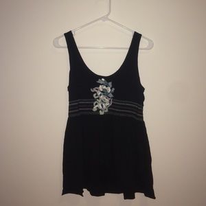 Free People Embroidered Tank