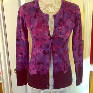 ⛵️Sale 🌺 Pink Purple Navy floral cardigan