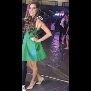 Green cocktail/holiday/homecoming dress