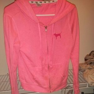 Pink boxer hood hoodie