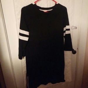 Rugby side zip dress