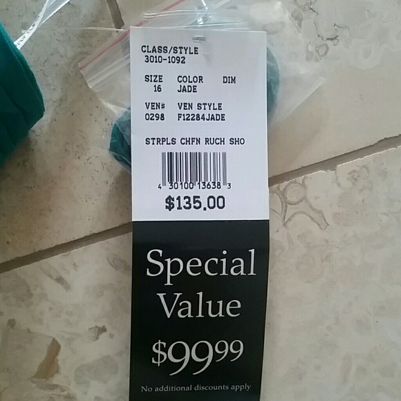 DAVIDS BRIDAL Chiffon Gown - Picture 2 of 3