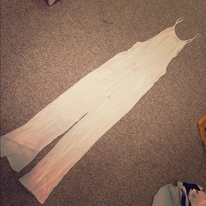 Honey Punch White Pant Jumper Romper size S