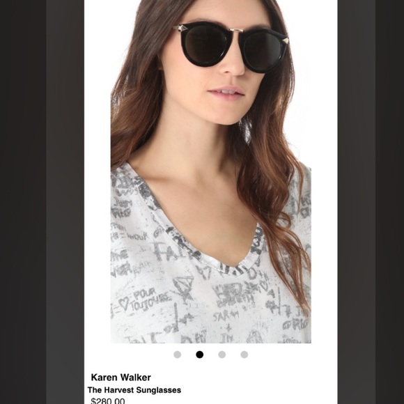 Karen Walker the Harvest Sunglasses black