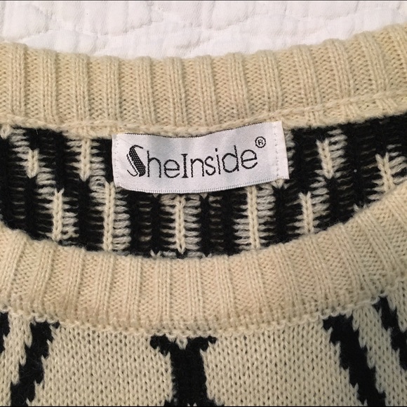 SheInside Hi-Low Aztec Sweater - Picture 3 of 3