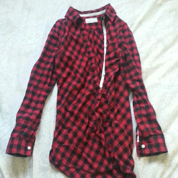 Aerie plaid pajama top - Picture 1 of 3