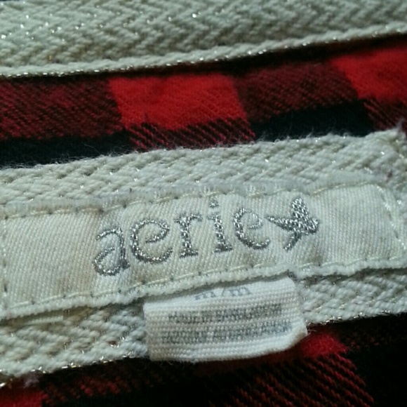 Aerie plaid pajama top - Picture 2 of 3
