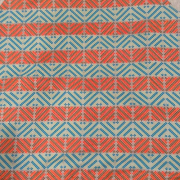 NWOT J.Crew neon pattern short sleeve top - Picture 2 of 4