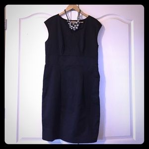 merona black dress w/ pockets