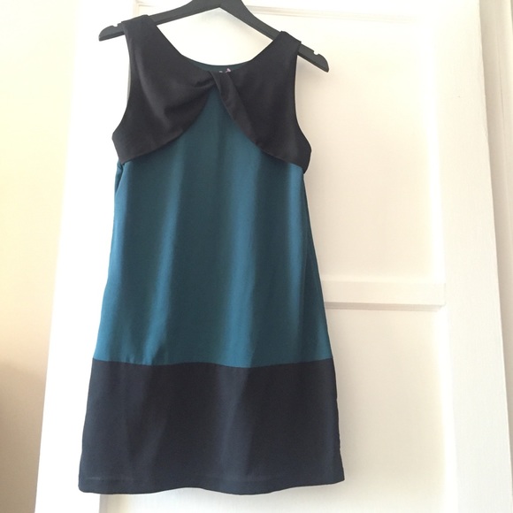 Two Tone Teal Dress