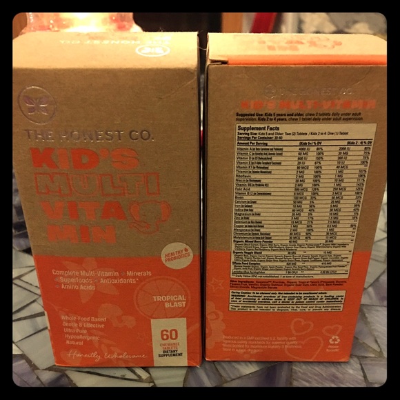 Honest company kids vitamins orange