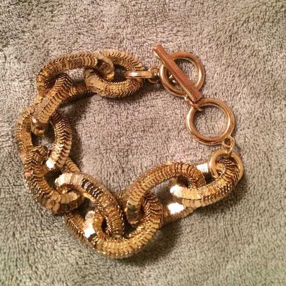 Banana republic gold chain linked bracelet