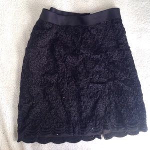High Waisted Lace Detail Shorts