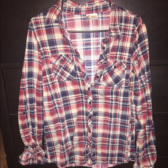 Plaid button up